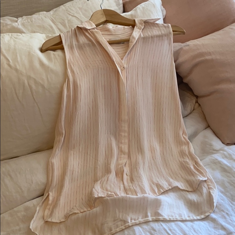 Vince silk sleeveless blouse